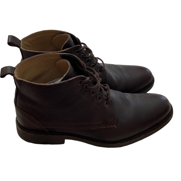 NWOB Anatomic Smart Pedras Brown Leather Lace Up Ankle Boot Size 9 (US) 43 (EU) - Picture 3 of 11